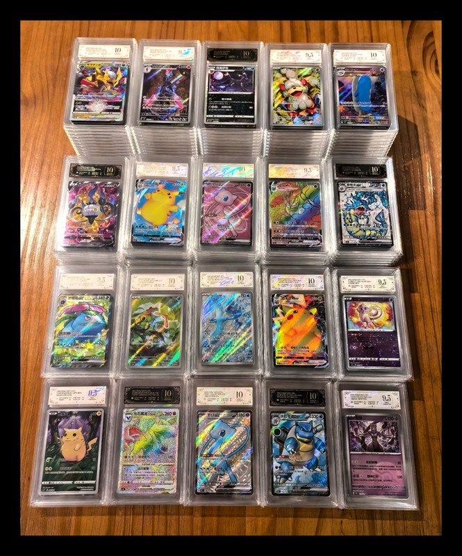 1x Random PCG 9.5 Or 10 Graded （same as PSA） Pokemon Cards language CHN/JPN
