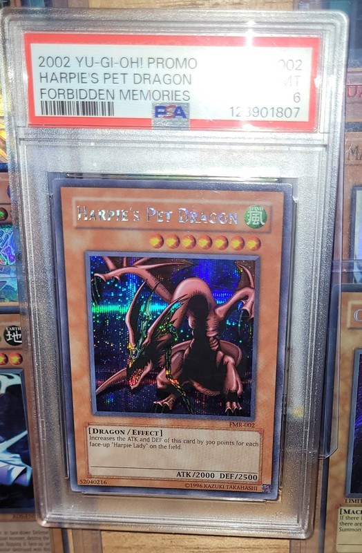 *RARE* Yu-Gi-Oh! PSA 6 Harpie's Pet Dragon Forbidden Memories FMR-002 *RARE*