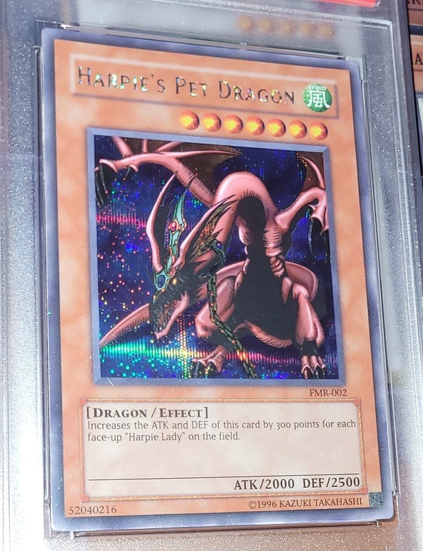 *RARE* Yu-Gi-Oh! PSA 6 Harpie's Pet Dragon Forbidden Memories FMR-002  *RARE* view 2