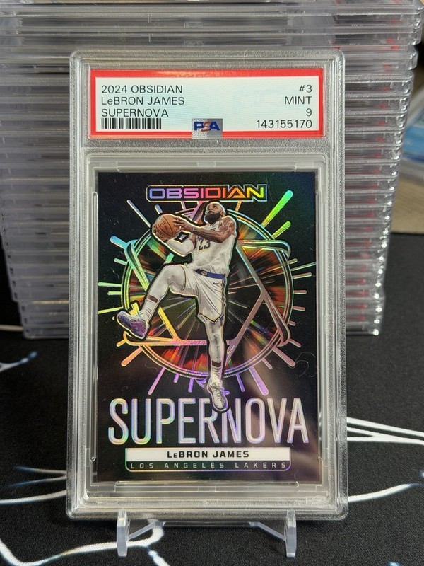 2024-25 Panini Obsidian - Supernova LeBron James #3 /125 PSA 9