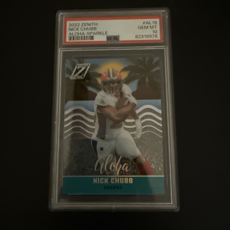 2022 Zenith Nick Chubb Aloha Sparkle PSA 10