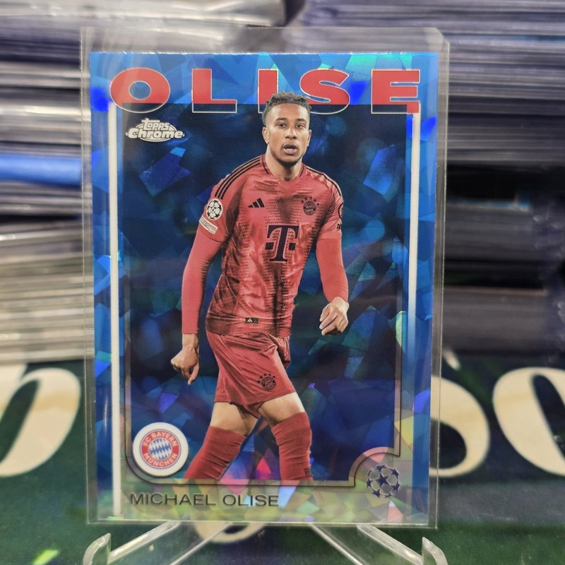 2024-25 Topps Chrome UEFA Sapphire Michael Olsie #81