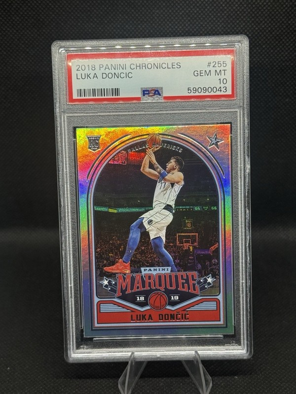 2018-19 Panini Chronicles Marquee Luka Dončić RC Mavericks NBA PSA 10 GEM MINT