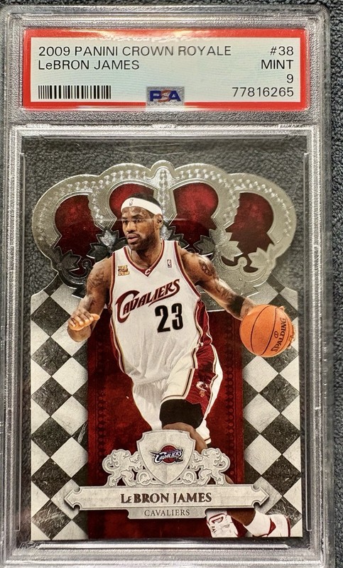 2009-10 Crown Royale #38 LeBron James Graded PSA 9 MINT