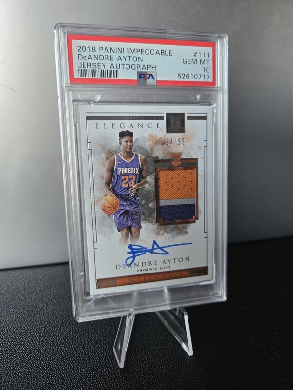 2018-19 Panini Impeccable Deandre Ayton Rookie Patch AUTO RC True RPA /99 PSA 10
