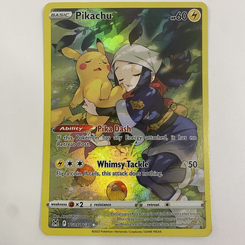 Pikachu TG05/TG30 Lost Origin Trainer Gallery Full Art Pokemon Card Single TCG