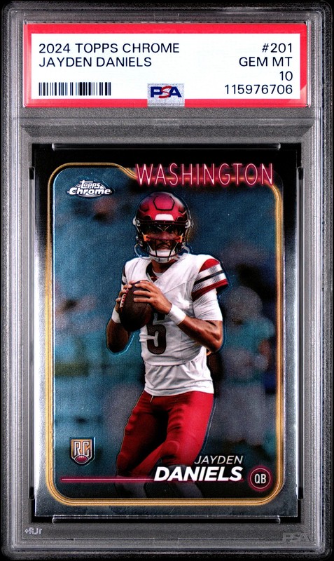 2024 Topps Chrome Jayden Daniels #201 PSA 10