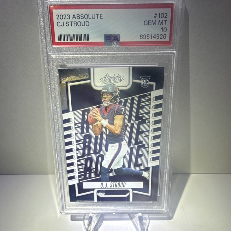2023 Panini Absolute Rookie C.J. Stroud #102 (RC) PSA 10 Texans