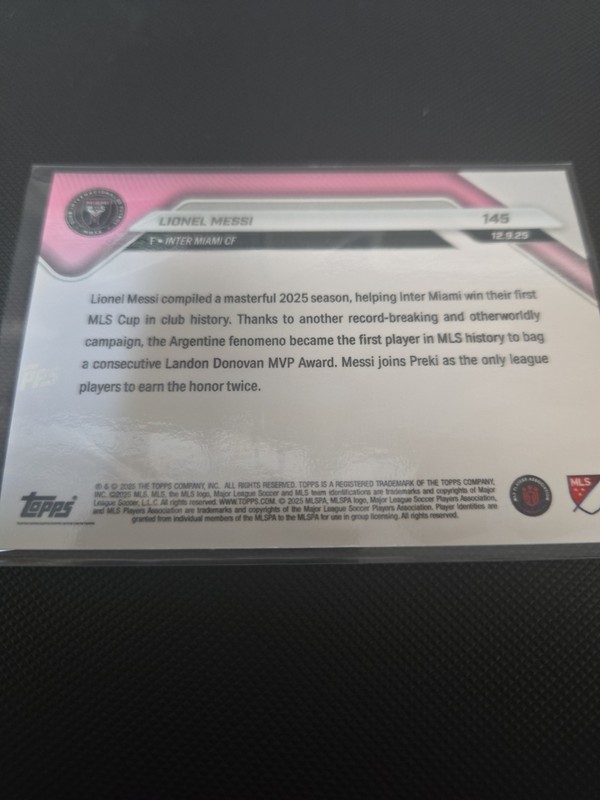 2025 Topps Now Mls - MVP Lionel Messi #145 view 2