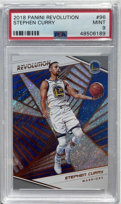 Stephen Curry 2018 Panini Revolution #96 PSA 9
