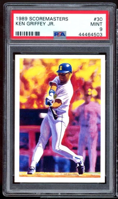 Ken Griffey Jr. Rookie Card 1989 Scoremasters #30 PSA 9 view 1