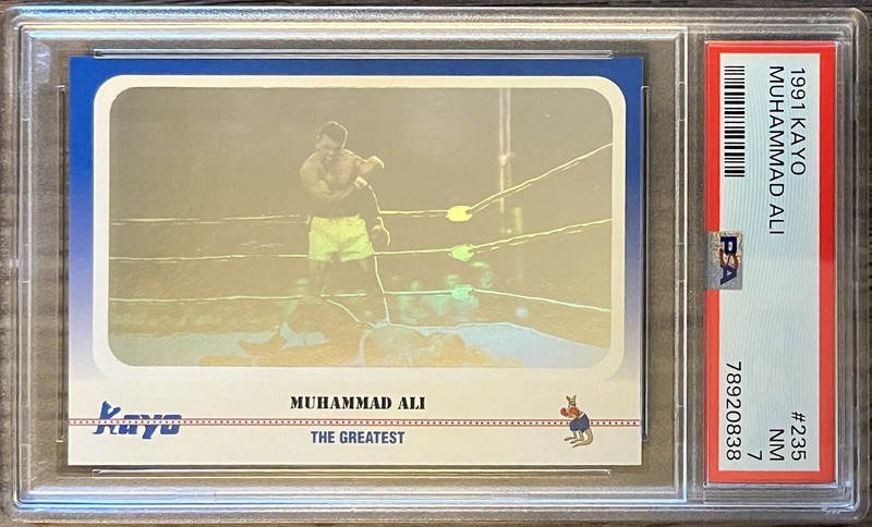 1991 Kayo Boxing Muhammad Ali #235 PSA 7 NM HOLOGRAM Boxing Card RARE