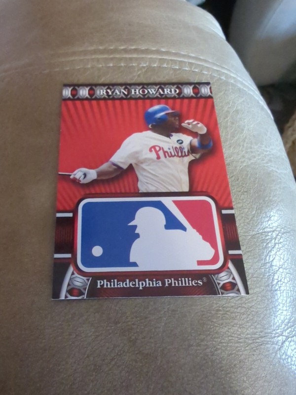 2010 Topps Ryan Howard #HTA-48 MLB Logoman Baseball Card Philadelphia Phillies