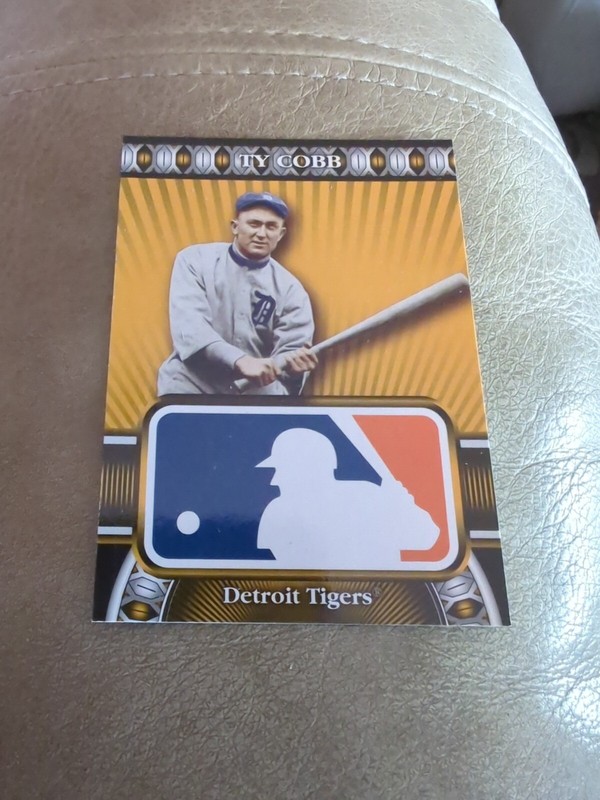 2010 TOPPS LOGOMAN HTA #HTA-14 TY COBB DETROIT TIGERS