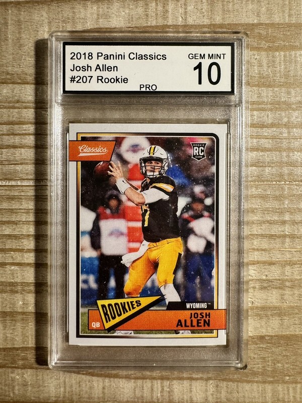 Josh Allen 2018 Panini Classics #207 Rookie Card Pro Grade 10