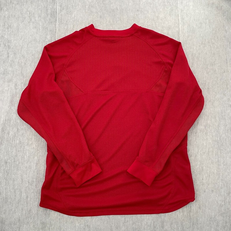 VINTAGE Russian Coast Of Arms Goalkeeper Shirt Adult Medium Red Nike Logo Mens M view 2