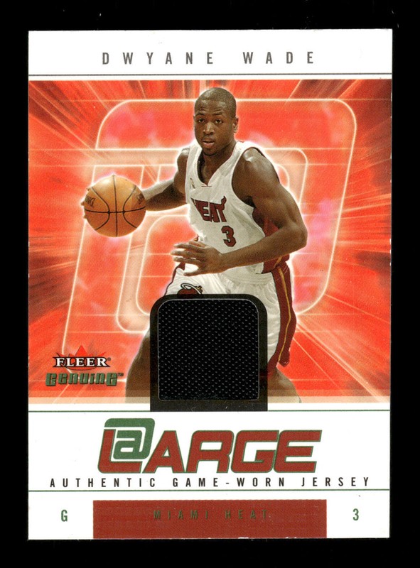 Dwyane Wade 2004-05 Fleer Genuine At Large Game Used Jersey Card #AL/DW