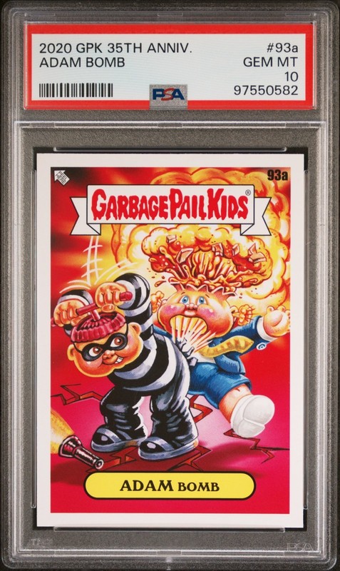 2020 Topps Garbage Pail Kids 35th Anniversary ADAM BOMB 93a PSA 10 GEM MINT