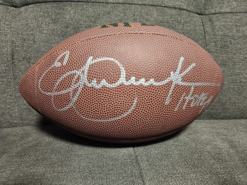 Eric Dickerson Autographed Football