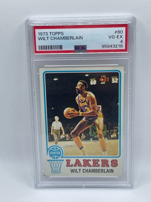 1973-74 Topps - #80 Wilt Chamberlain Card (PSA 4) (HOF)