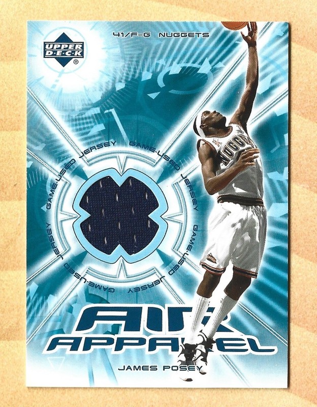 2002 James Posey Upper Deck Air Apparel Game-Used Jersey Card #JP-AA