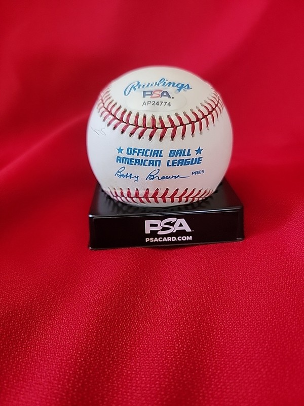 Jim Palmer PSA Certified Autographed Baseball view 2
