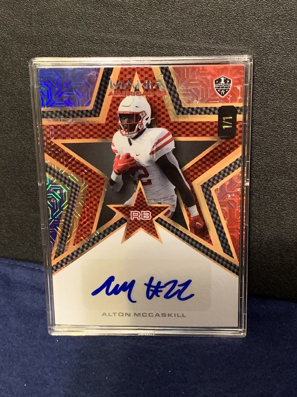 Alton McCaskill 2024 Wild Card American Football 1st Auto 1/1 National Exclusive