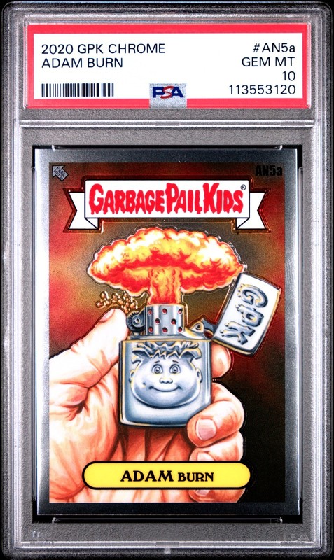 2020 Garbage Pail Kids Chrome 3 C3 ADAM BURN AN5a PSA 10 GEM MINT Adam Bomb