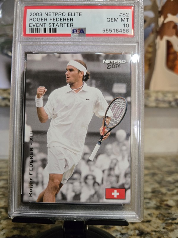 2003 Netpro Elite Roger Federer Rookie RC Event Starter #S2 PSA 10 GEM MT