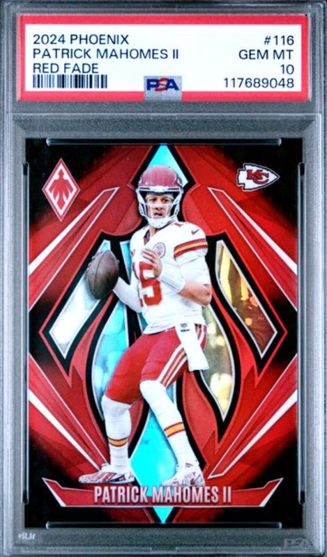 2024 PHOENIX #116 PATRICK MAHOMES II RED FADE PSA GEM MT 10