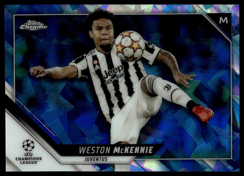 2021-22 Topps Chrome Sapphire Edition UEFA Champions League #175 Weston McKennie