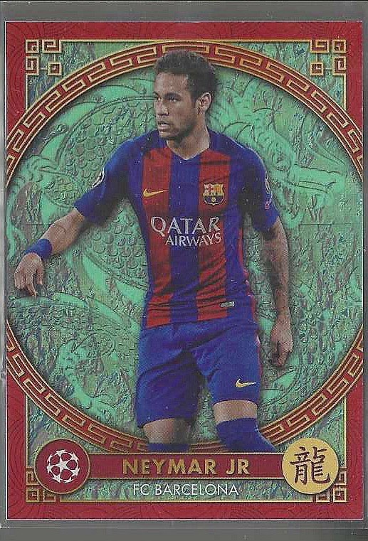 2023 Topps UEFA Club Competitions Jade Edition Chinese New Year Neymar Jr #NY-4