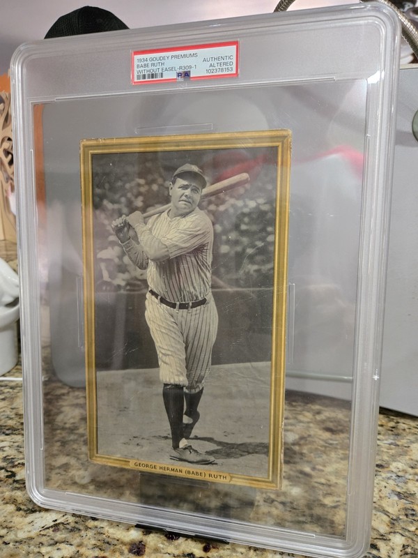 1934 Goudey Premium Babe Ruth R309-1 PSA A...Great Eye Appeal... view 2