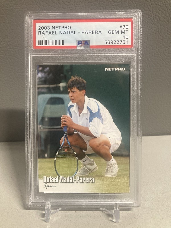 2003 NetPro Rafael Nadal Parera #70 RC Rookie PSA 10 Mint Tennis Card