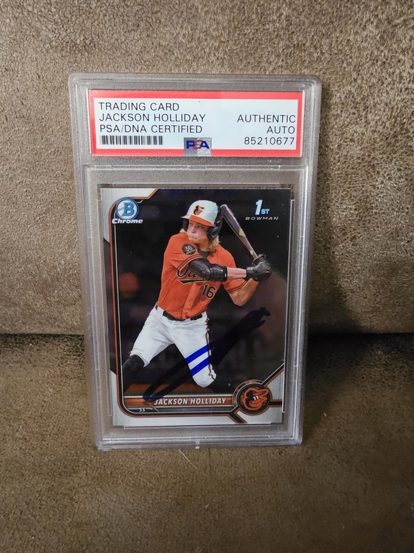 2022 Bowman Draft - Chrome Draft Pick Autographs Jackson Holliday #CDA-JH RC