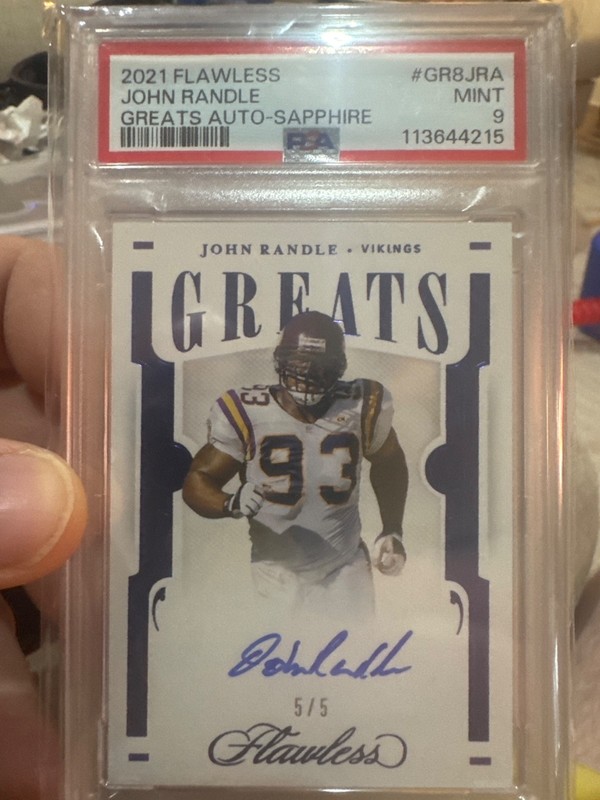 2021 flawless john randle greats auto sapphire 5/5