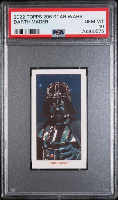 2022 TOPPS 206 STAR WARS DARTH VADER PSA 10