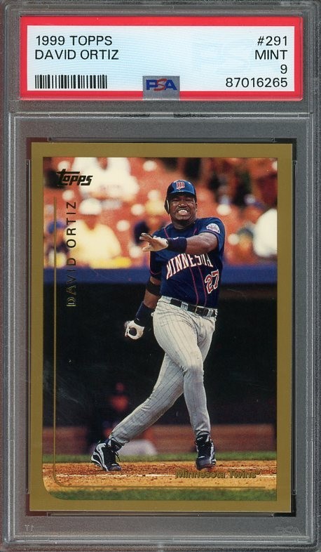 1999 Topps #291 David Ortiz MINT PSA 9 Minnesota Twins 6265