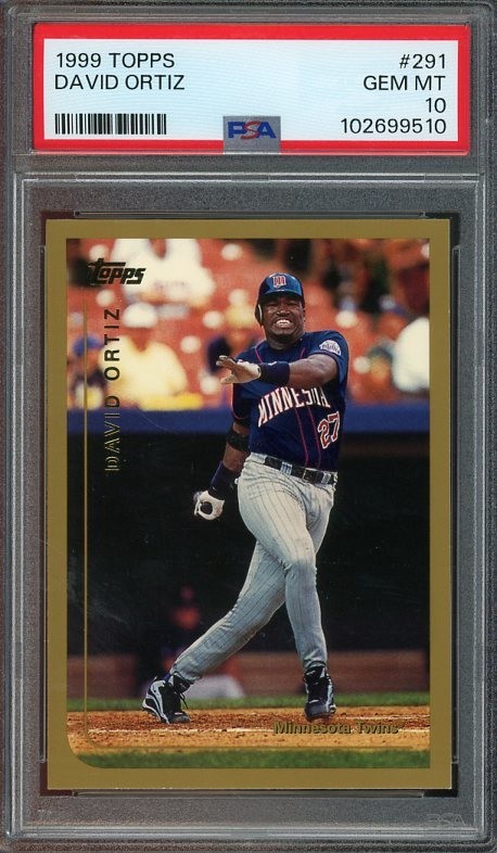 1999 Topps #291 David Ortiz GEM-MT PSA 10 Minnesota Twins 9510