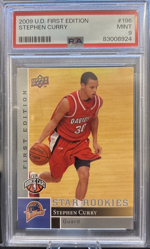 STEPHEN CURRY 2009-10 UPPER DECK FIRST EDITION STAR ROOKIES RC PSA 9