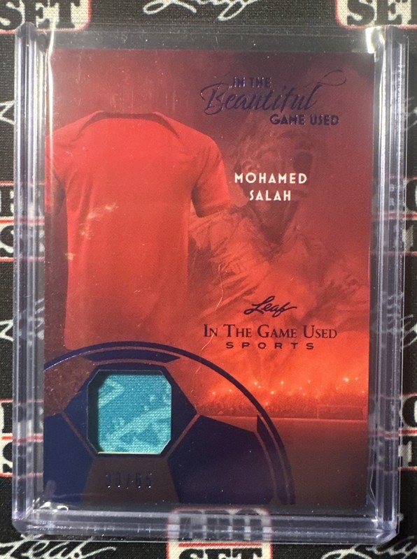 2025 Leaf In The Game Used MOHAMED SALAH Match Worn Soccer Shirt Jersey 1/4