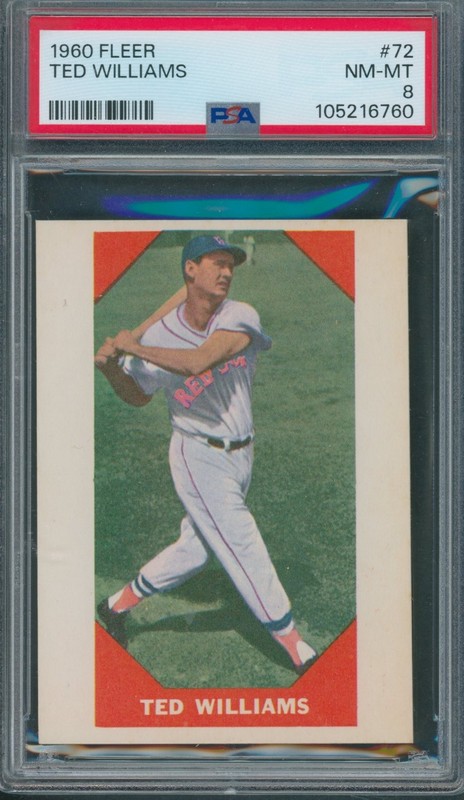 1960 Fleer #72 Ted Williams PSA NM-MT 8 *6760