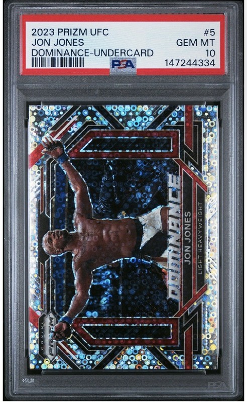 2023 Prizm UFC Jon Jones #5 Dominance - Undercard PSA 10🔥