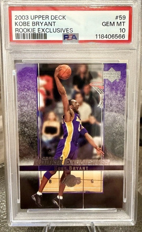 🔥 2003-2004 Upper Deck Rookie Exclusives Kobe Bryant #59 💥PSA 10 💥GEM MINT💥