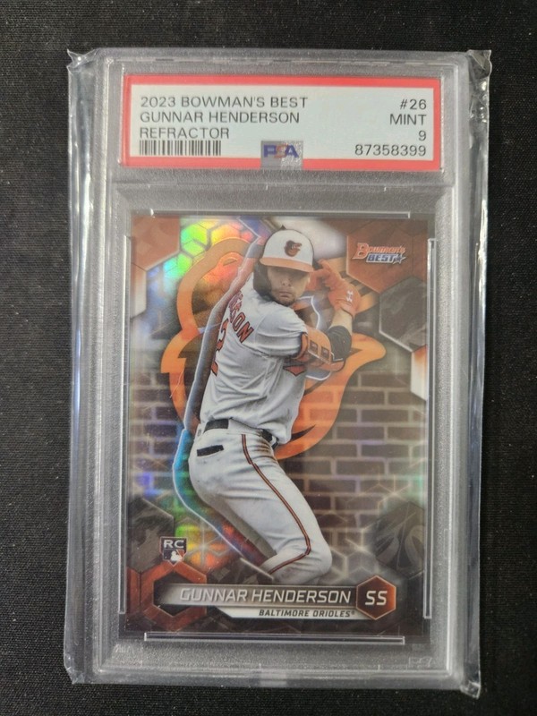 2023 Bowman's Best Gunnar Henderson #26 PSA 9 Rookie RC