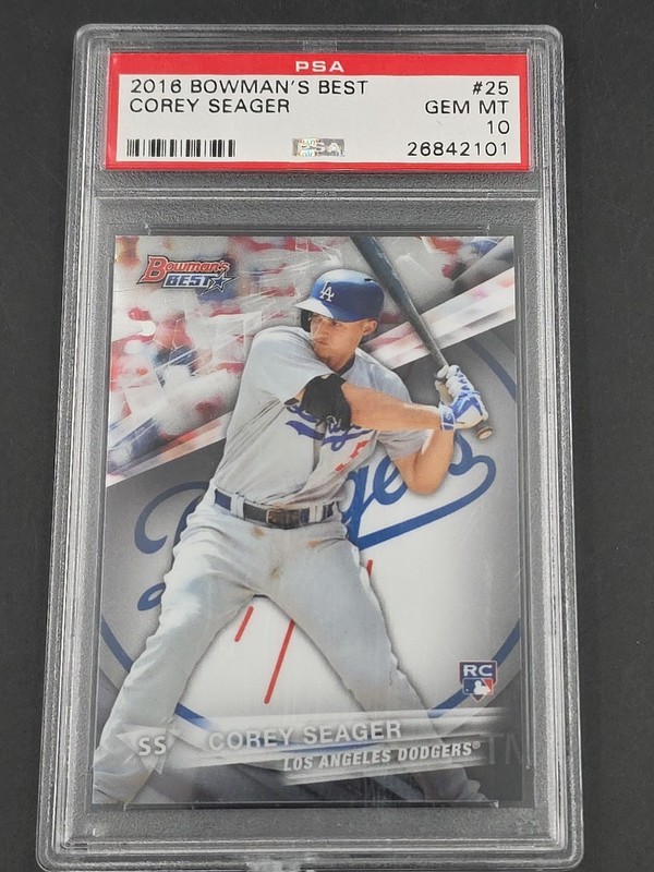2016 Bowman's Best - Corey Seager #25 (RC) Psa 10 view 1