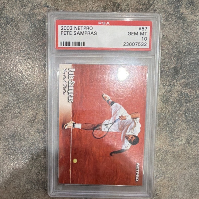 NetPro 2003 Pete Sampras #87 Base Set PSA 10 Tennis Trading Card ATP Tour
