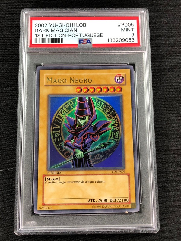 Yugioh 2002 Dark Magician LOB 1st LDB-P005 PSA 9 Ultra Rare