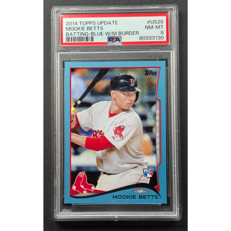 PSA 8 2014 Topps Update RC Walmart Blue #US26 Mookie Betts