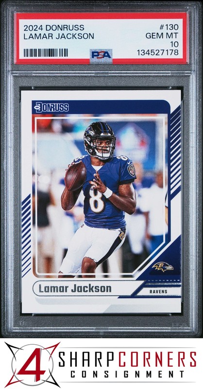 2024 PANINI DONRUSS #130 LAMAR JACKSON PSA 10